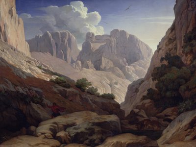 The Gorges of Atlas, 1843 by Paul Jean Flandrin